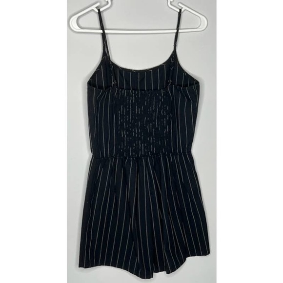 Shosho Black w/White Strip Romper Medium - Picture 2 of 3